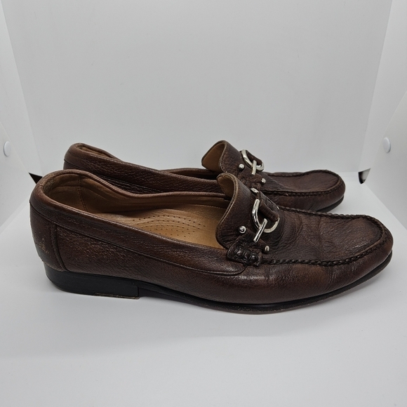 Alan Payne Mario Deerskin Bit Loafers brown 10C - Picture 1 of 10